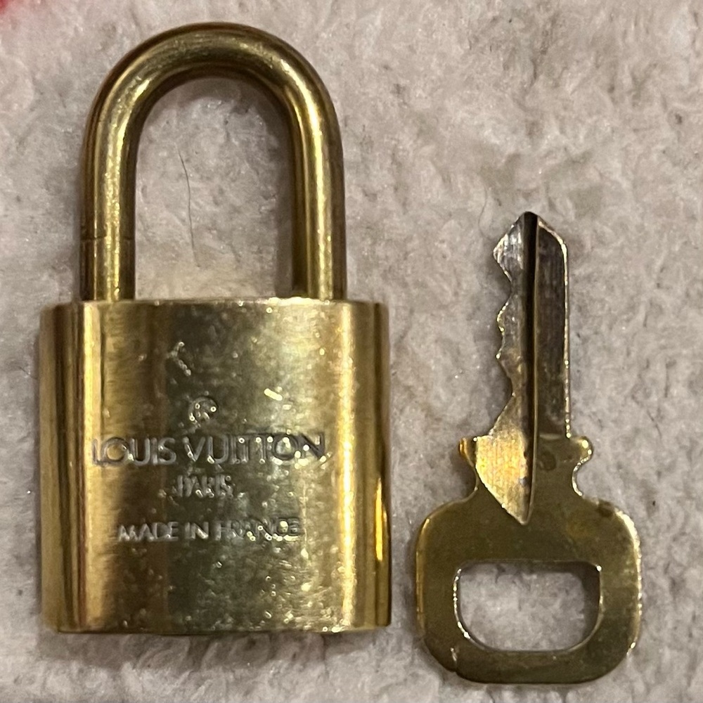 Louis Vuitton padlock and key